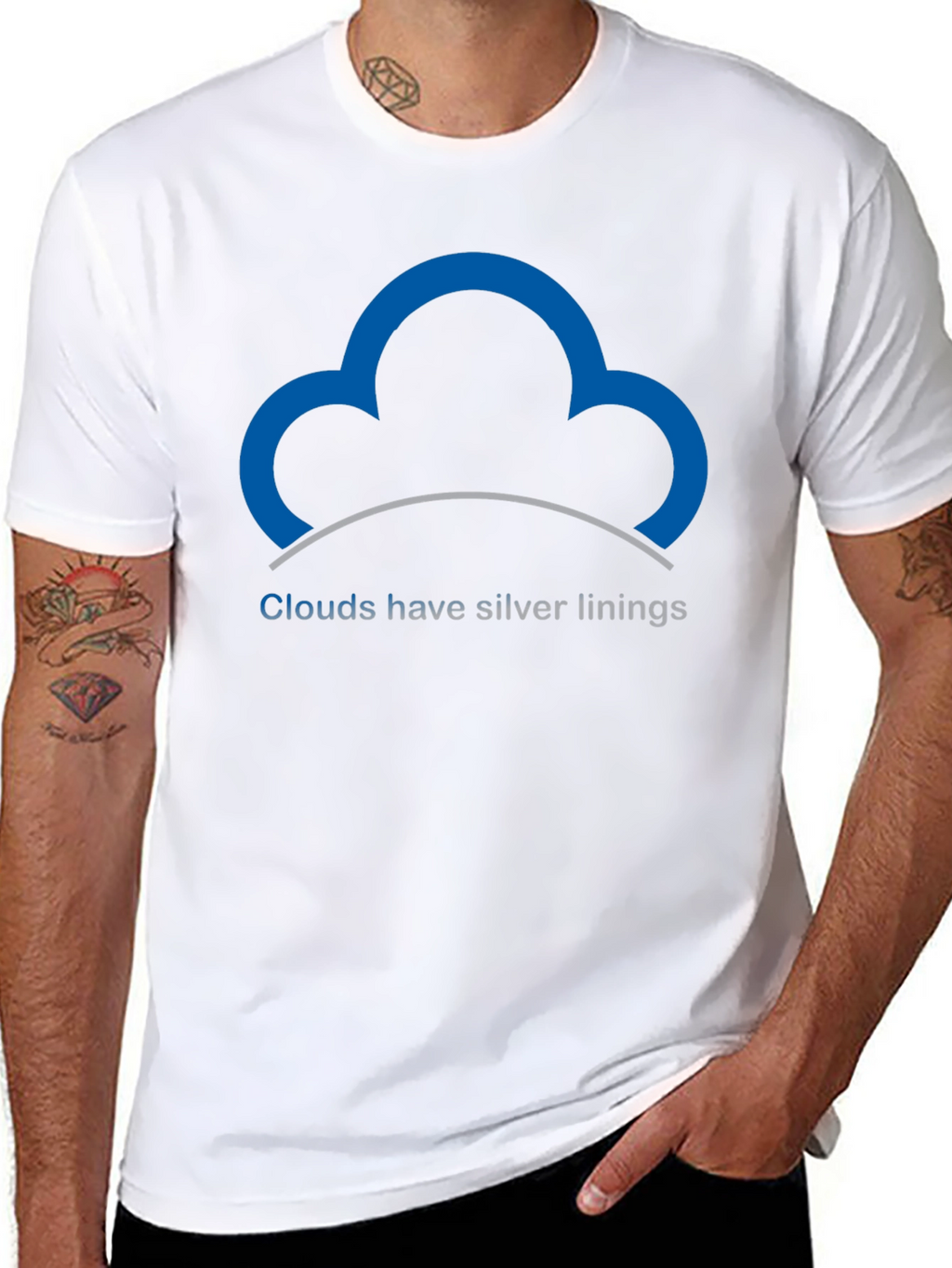 Optimistic Cloud T-Shirt - Silver Linings