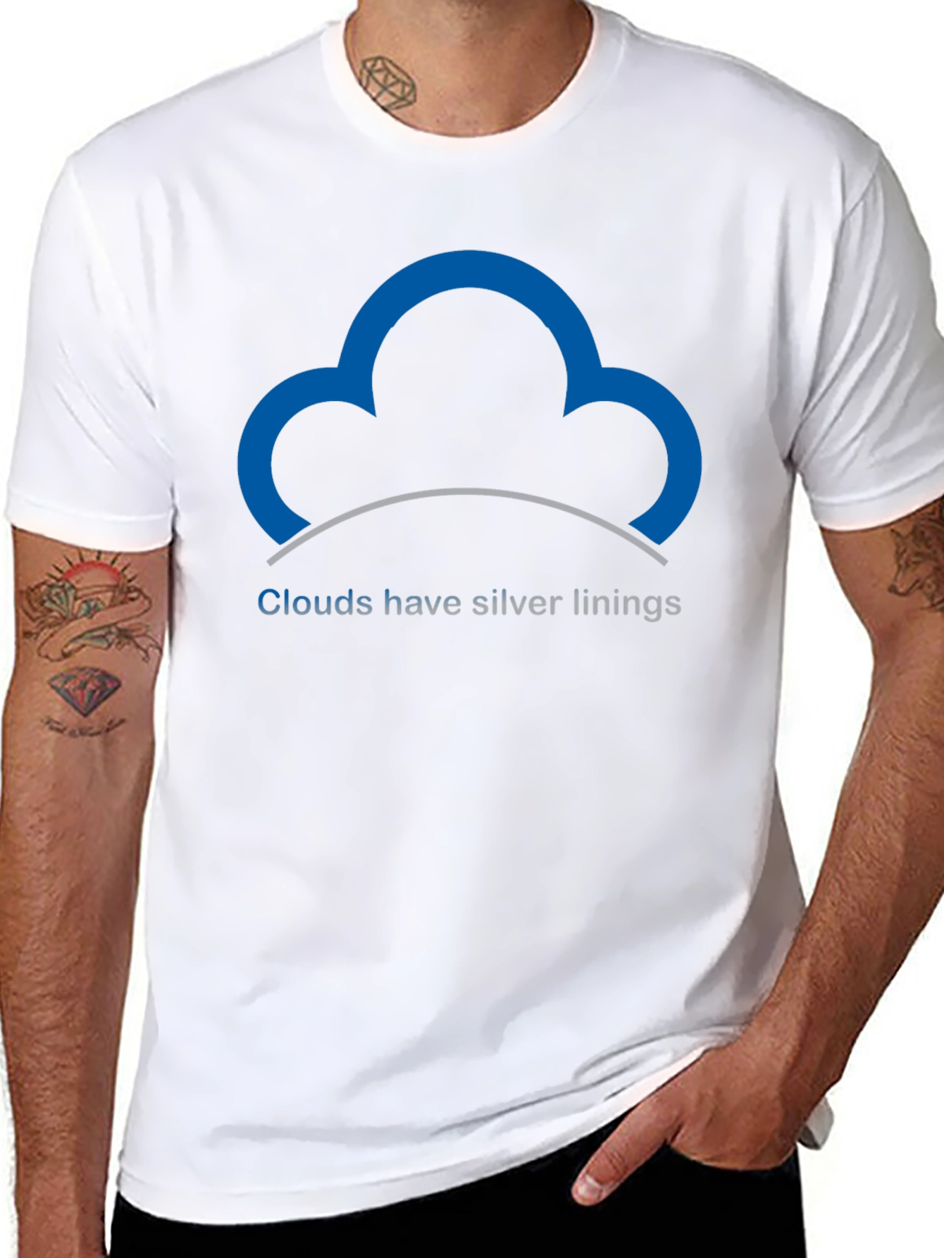 Optimistic Cloud T-Shirt - Silver Linings