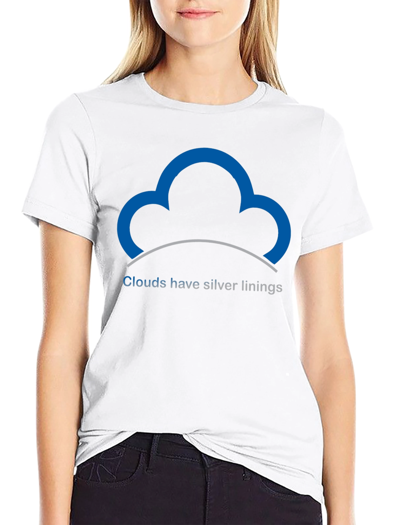 Optimistic Cloud T-Shirt - Silver Linings
