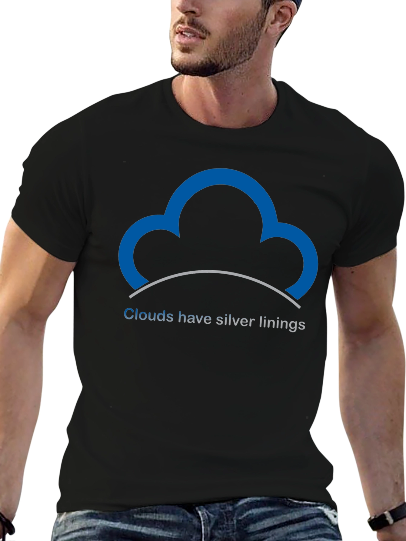Optimistic Cloud T-Shirt - Silver Linings