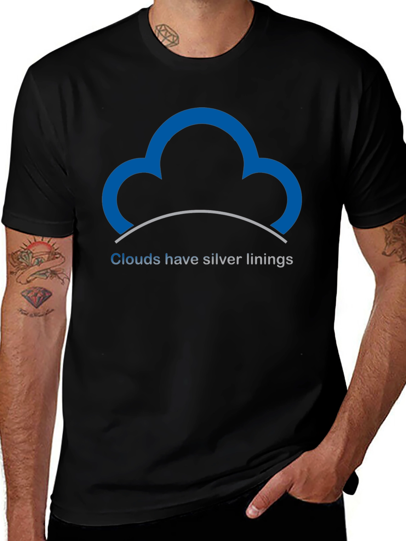 Optimistic Cloud T-Shirt - Silver Linings
