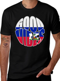 Haiti Flag Good Vibes T-Shirt