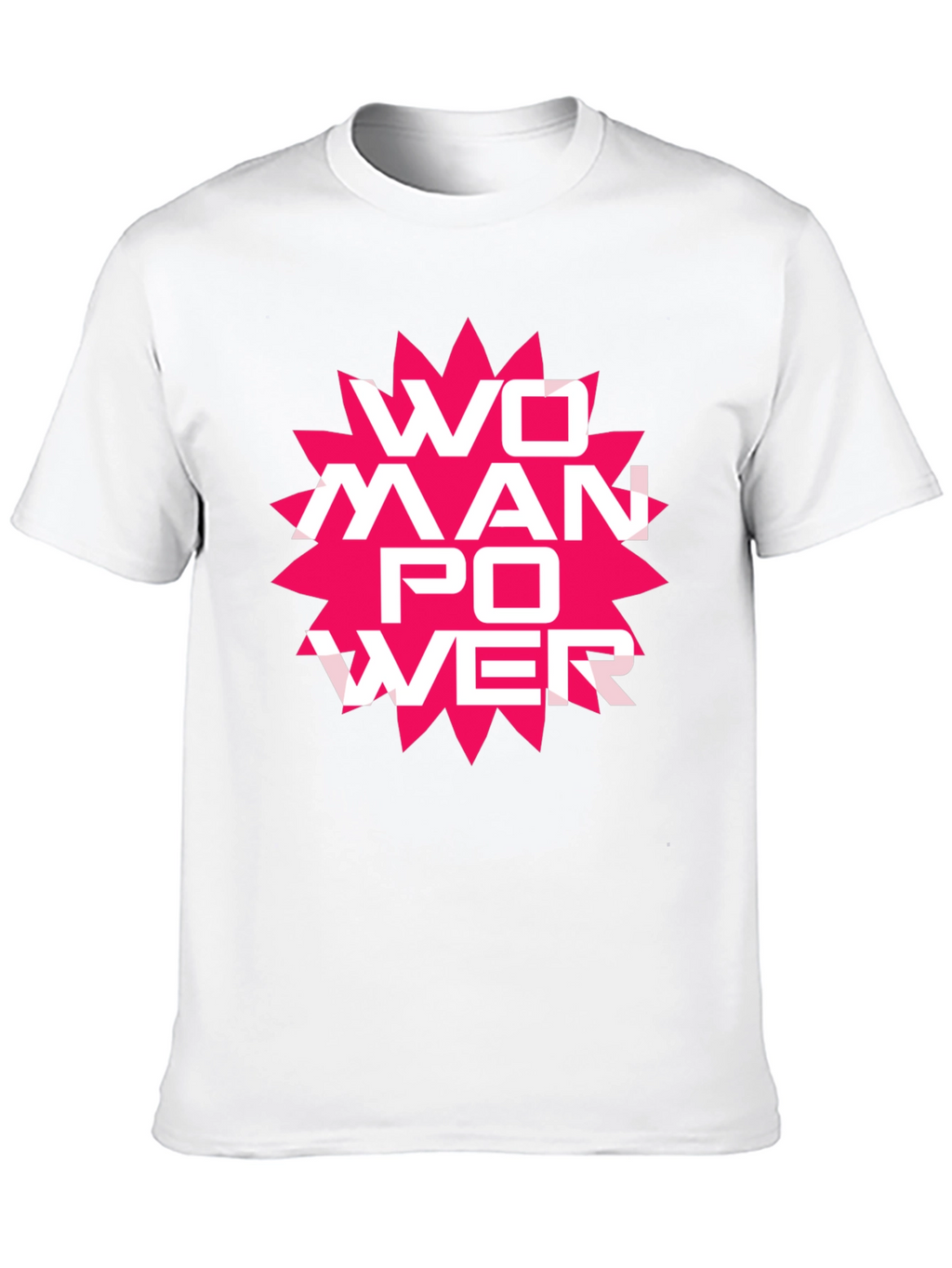 Woman Power Graphic Tee - Black Cotton T-Shirt