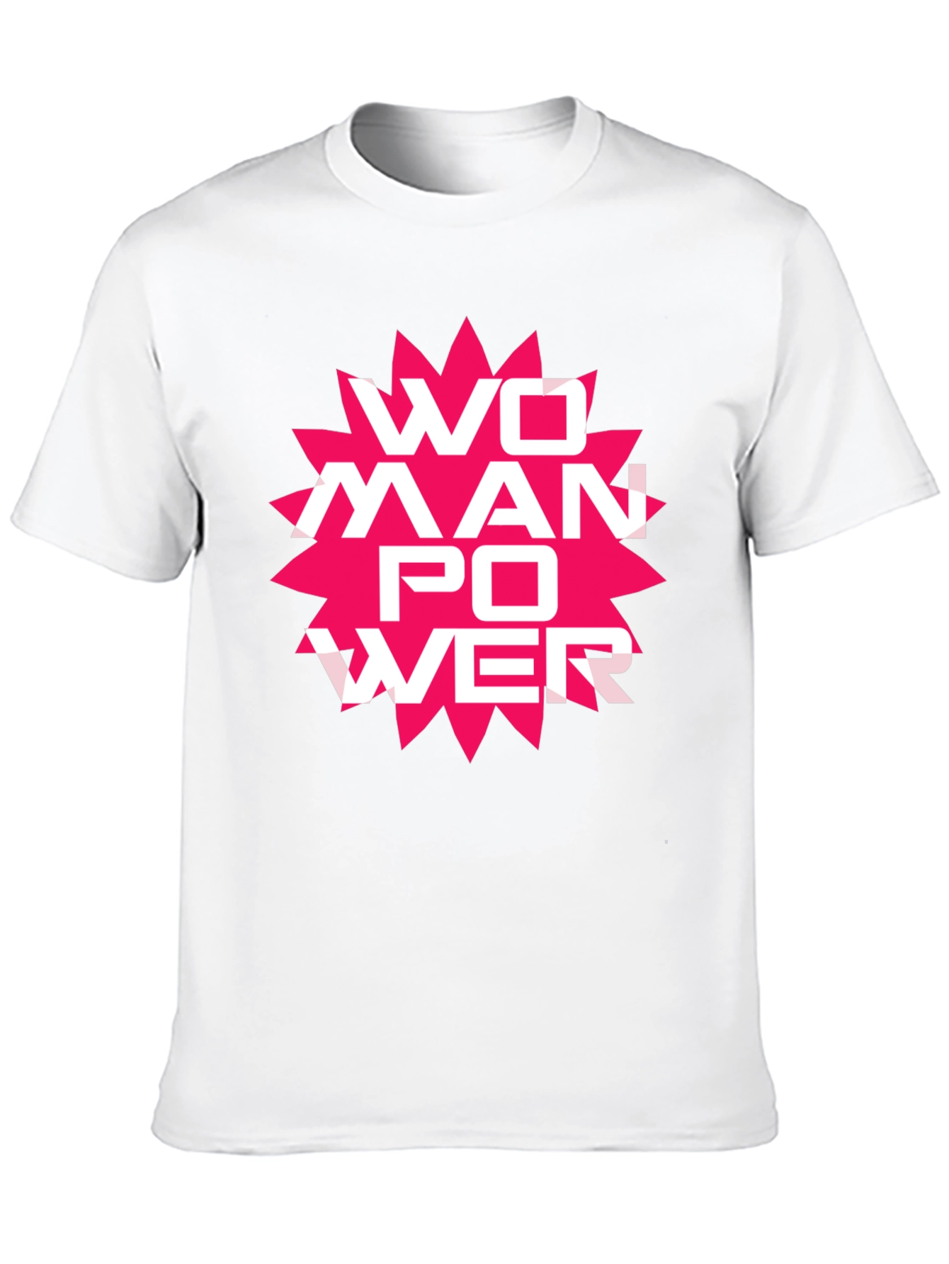 Woman Power Graphic Tee - Black Cotton T-Shirt