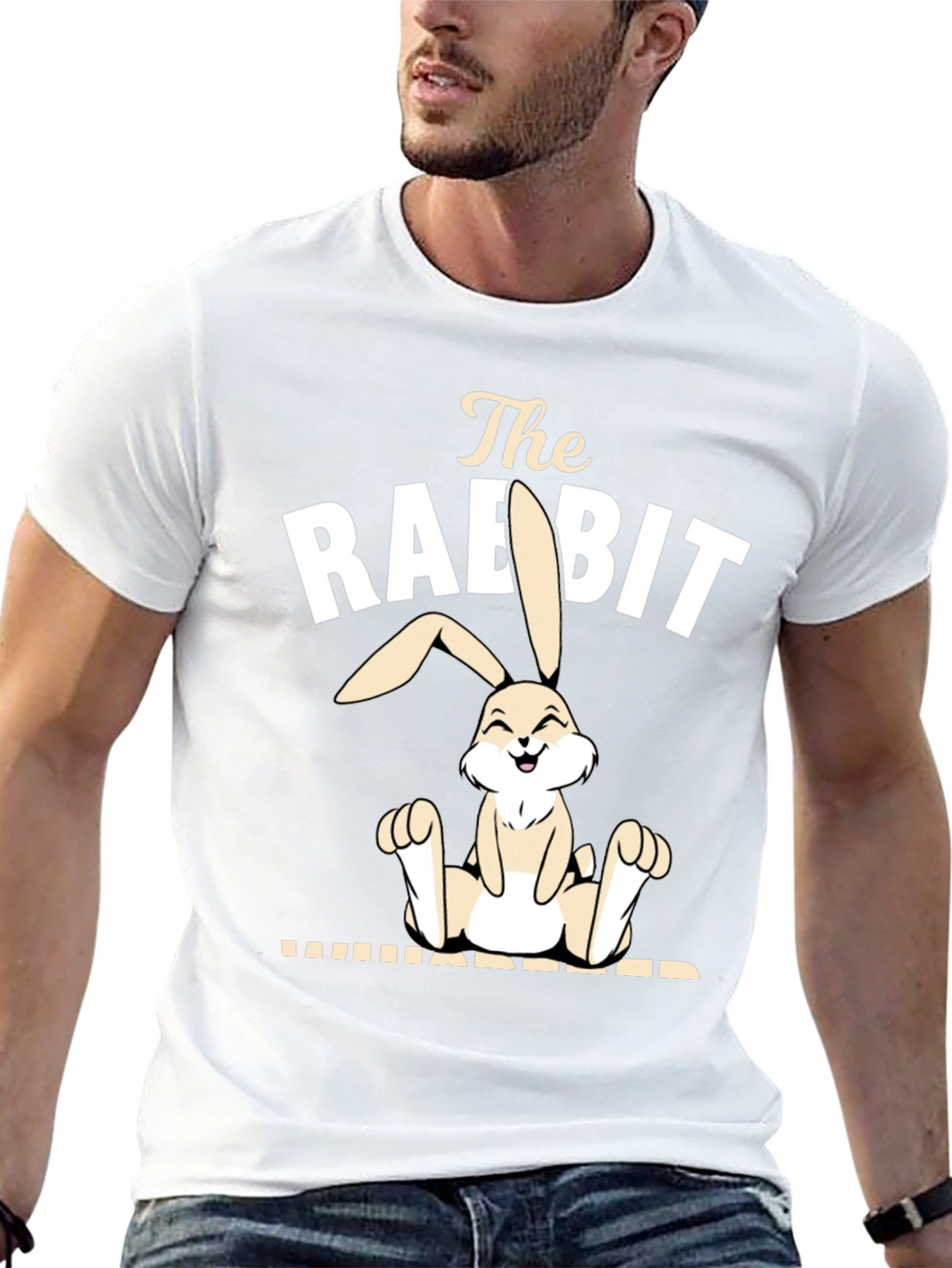 The Rabbit Whipper Funny Graphic Tee