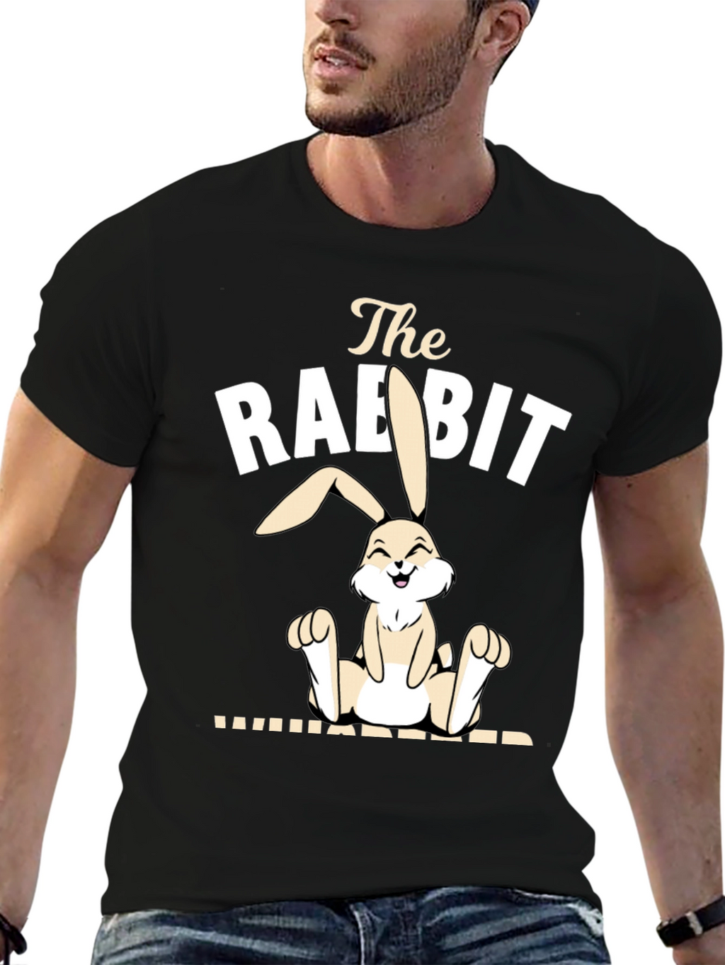 The Rabbit Whipper Funny Graphic Tee