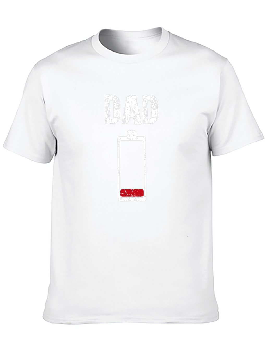 Dad Low Battery Funny Graphic T-Shirt
