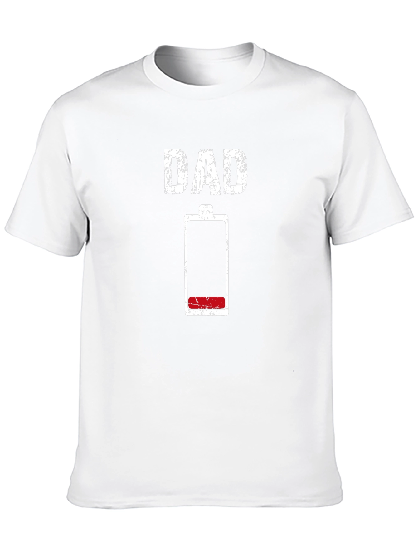 Dad Low Battery Funny Graphic T-Shirt