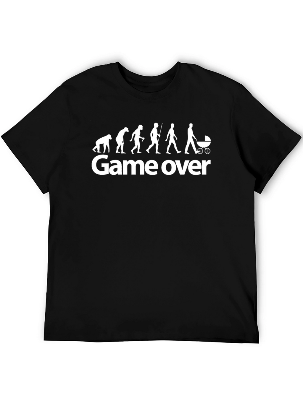 Game Over Evolution Funny Graphic T-Shirt