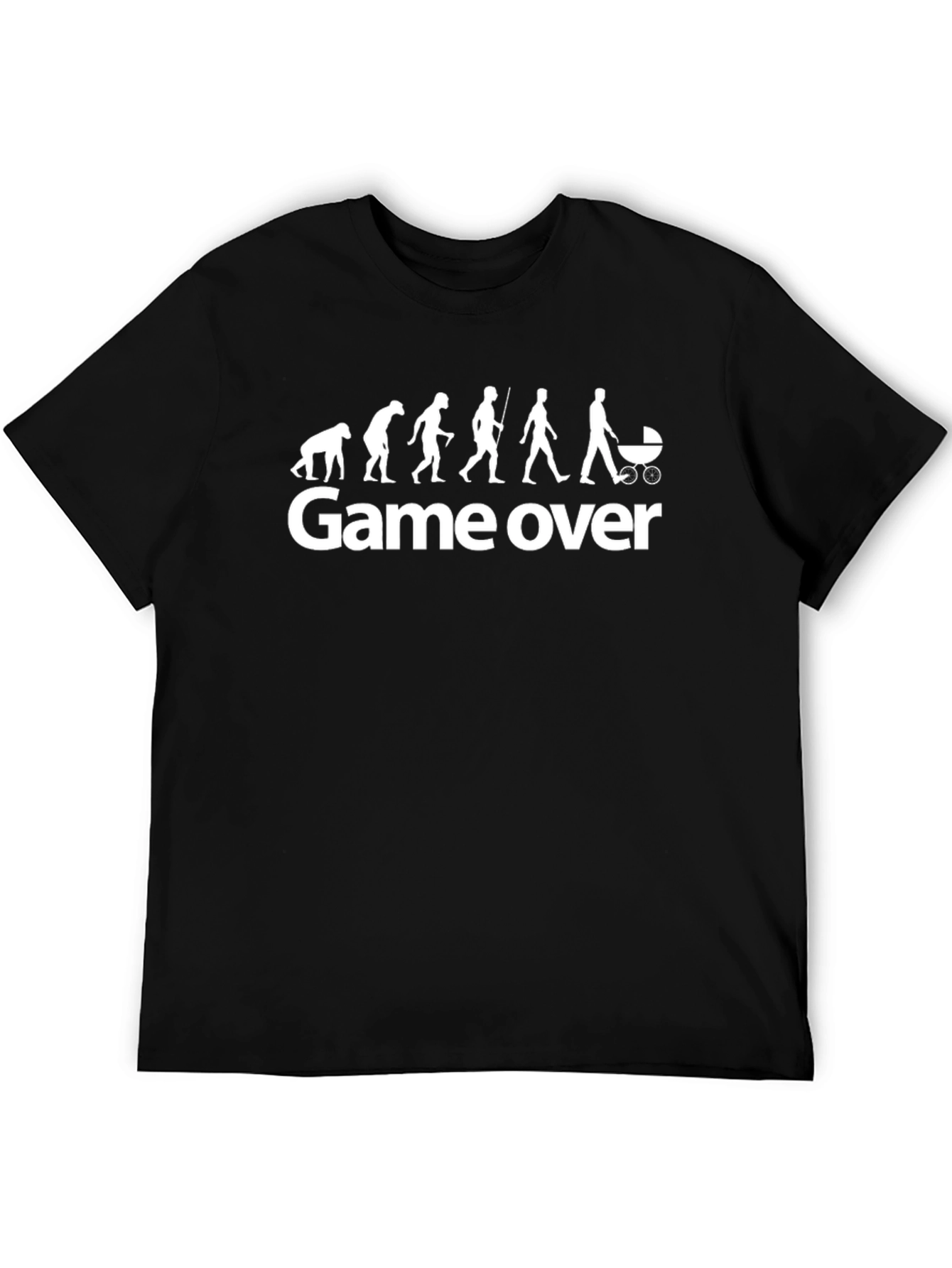 Game Over Evolution Funny Graphic T-Shirt