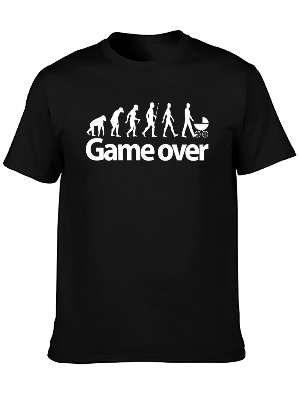 Game Over Evolution Funny Graphic T-Shirt