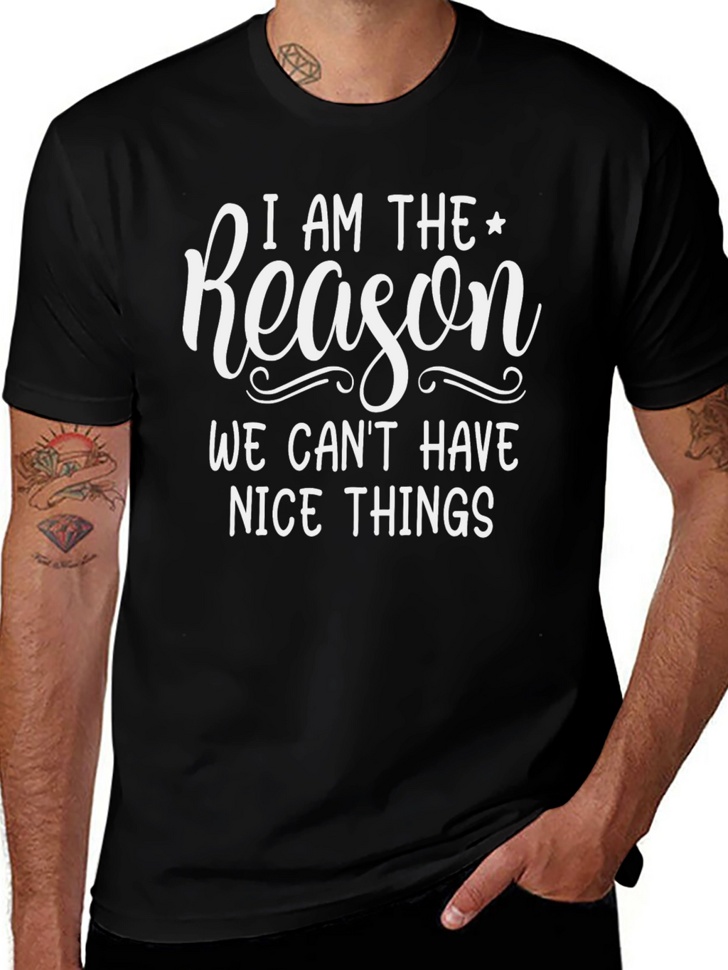 Funny I Am The Reason Graphic T-Shirt
