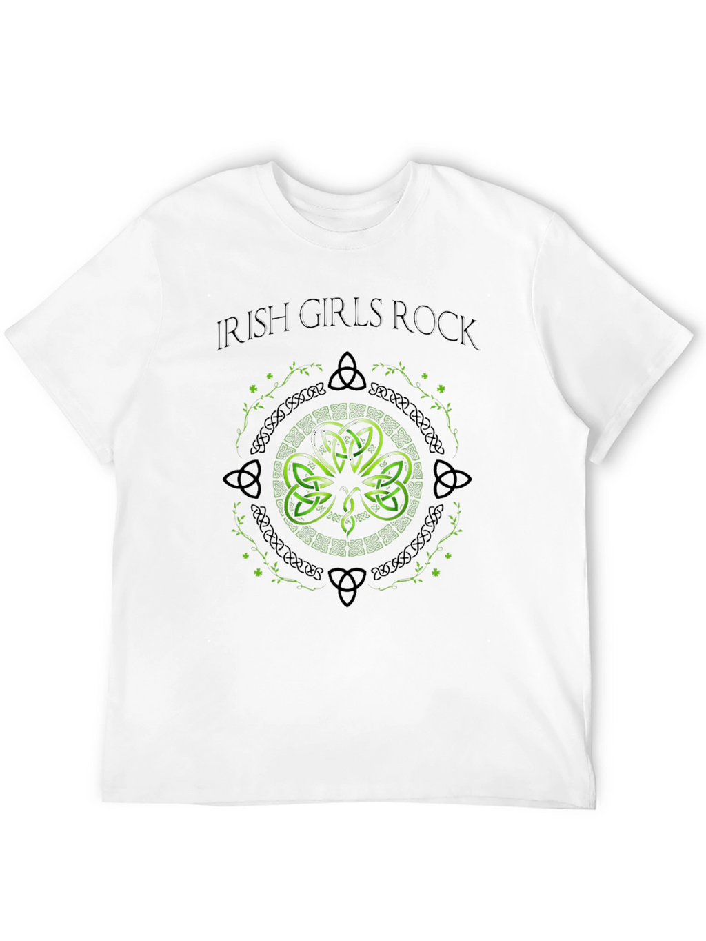 Irish Girls Rock T-Shirt - Shamrock Graphic Tee