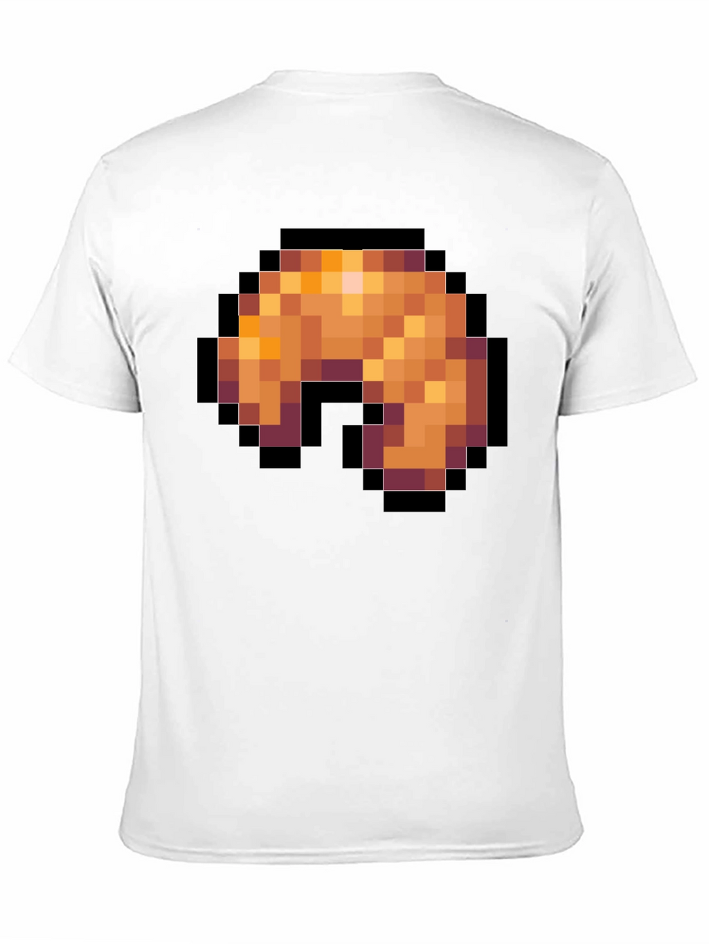 Pixel Art Shrimp T-Shirt - Black Graphic Tee