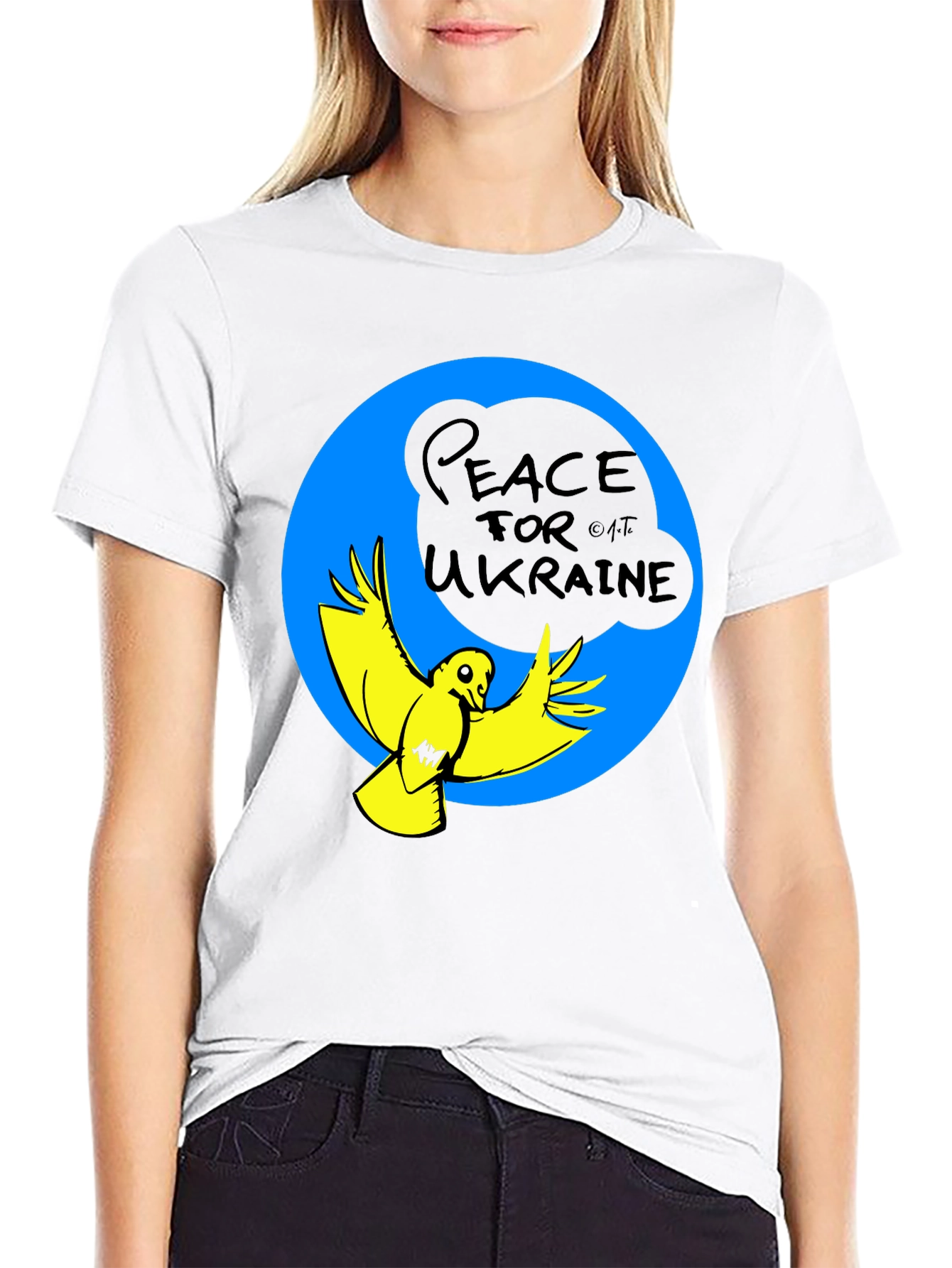 Peace for Ukraine T-Shirt - Dove Graphic Tee