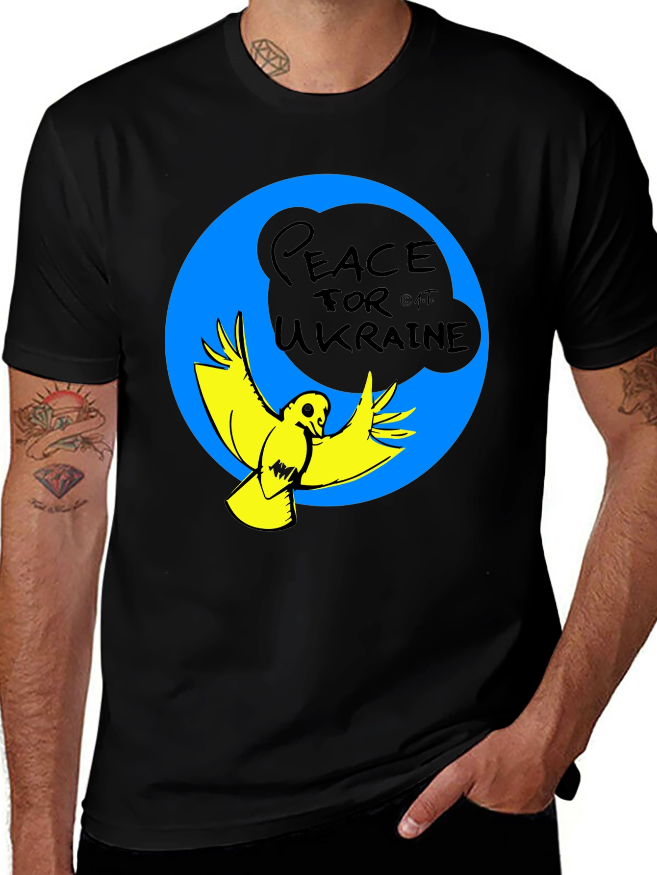 Peace for Ukraine T-Shirt - Dove Graphic Tee