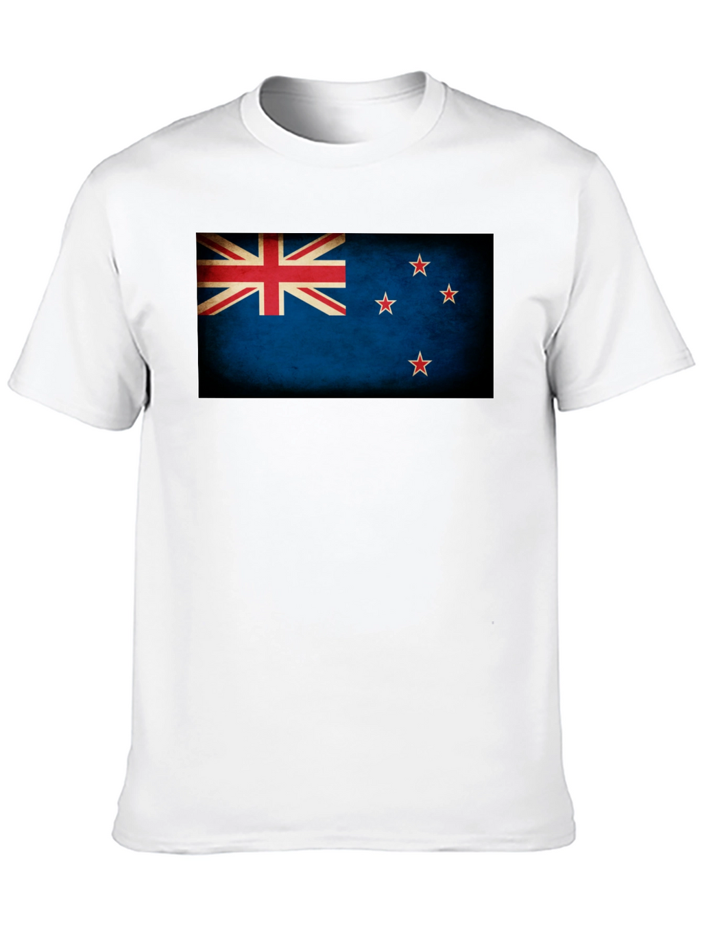 New Zealand Flag Graphic Black T-Shirt