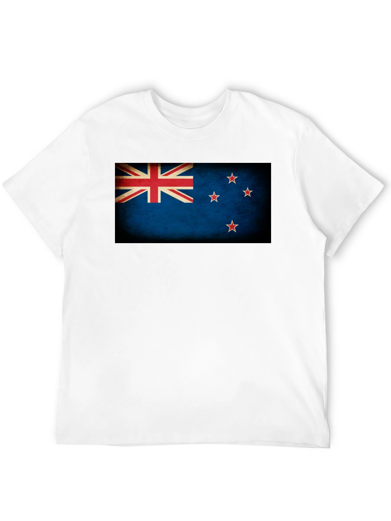 New Zealand Flag Graphic Black T-Shirt