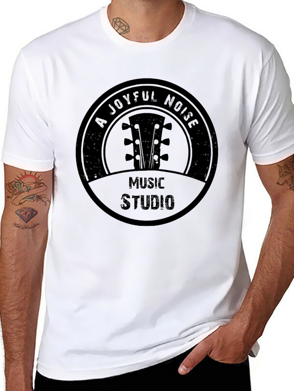 A Joyful Noise Music Studio Black T-Shirt