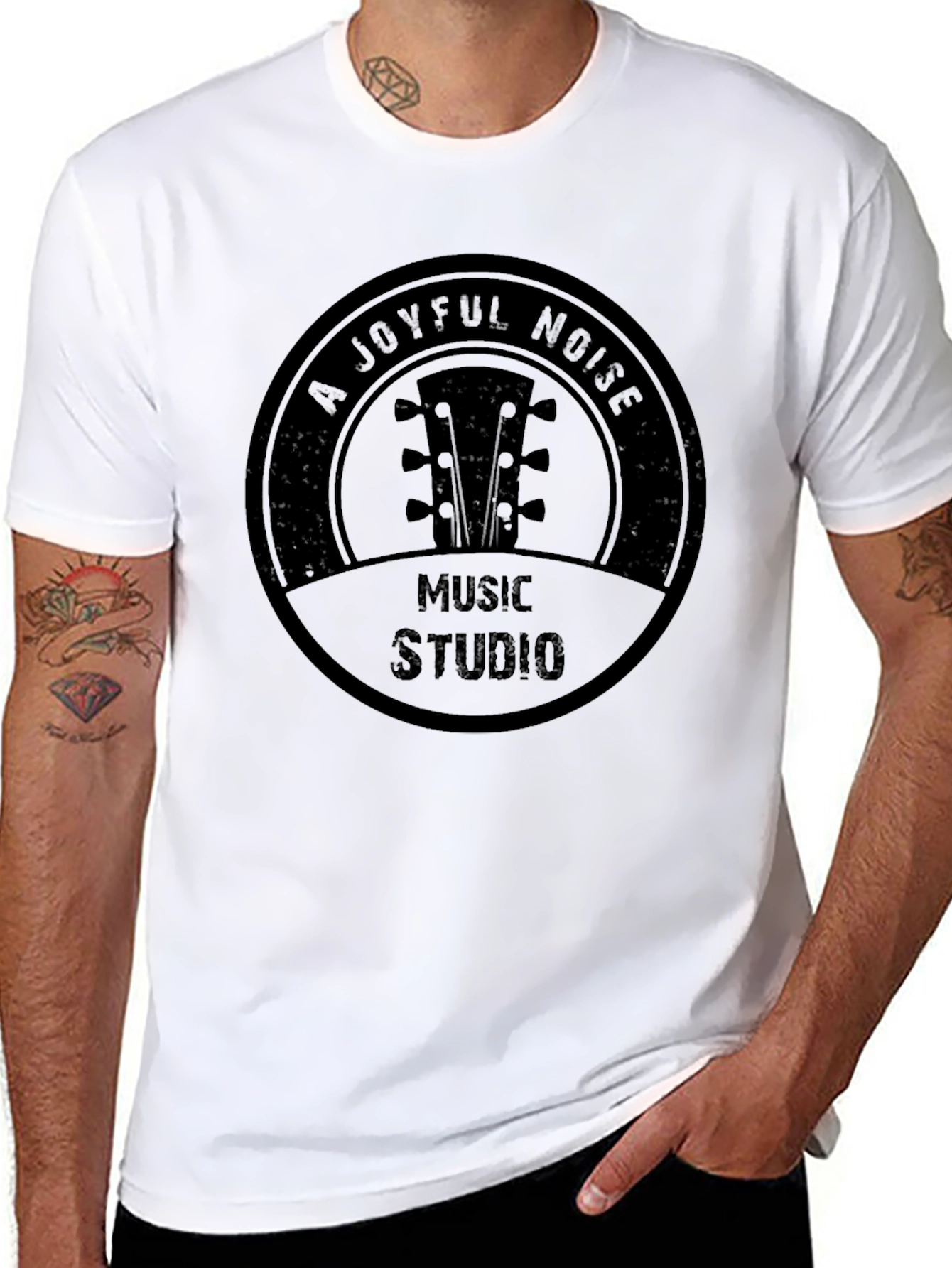 A Joyful Noise Music Studio Black T-Shirt