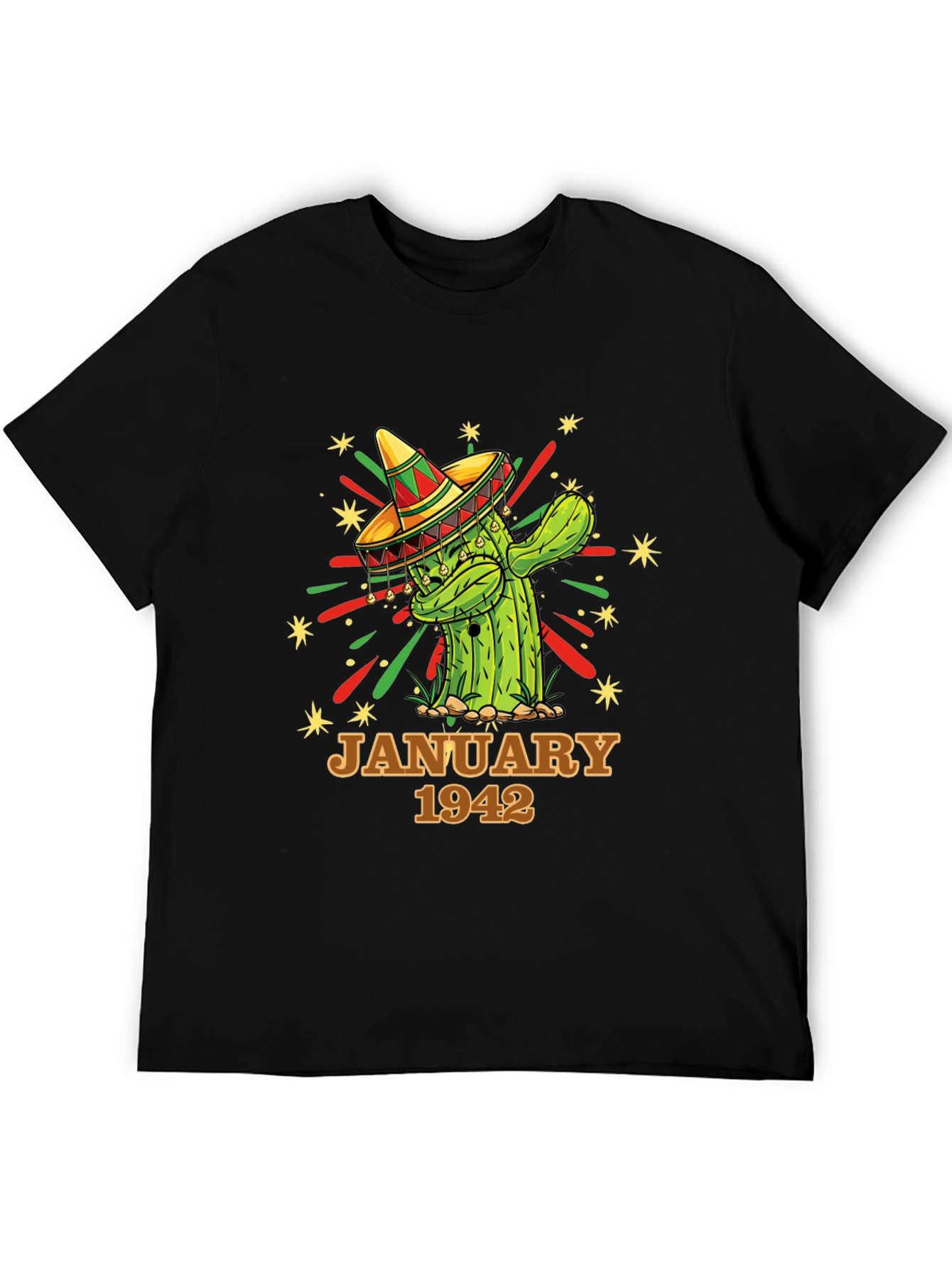 January 1942 Cactus Birthday T-Shirt