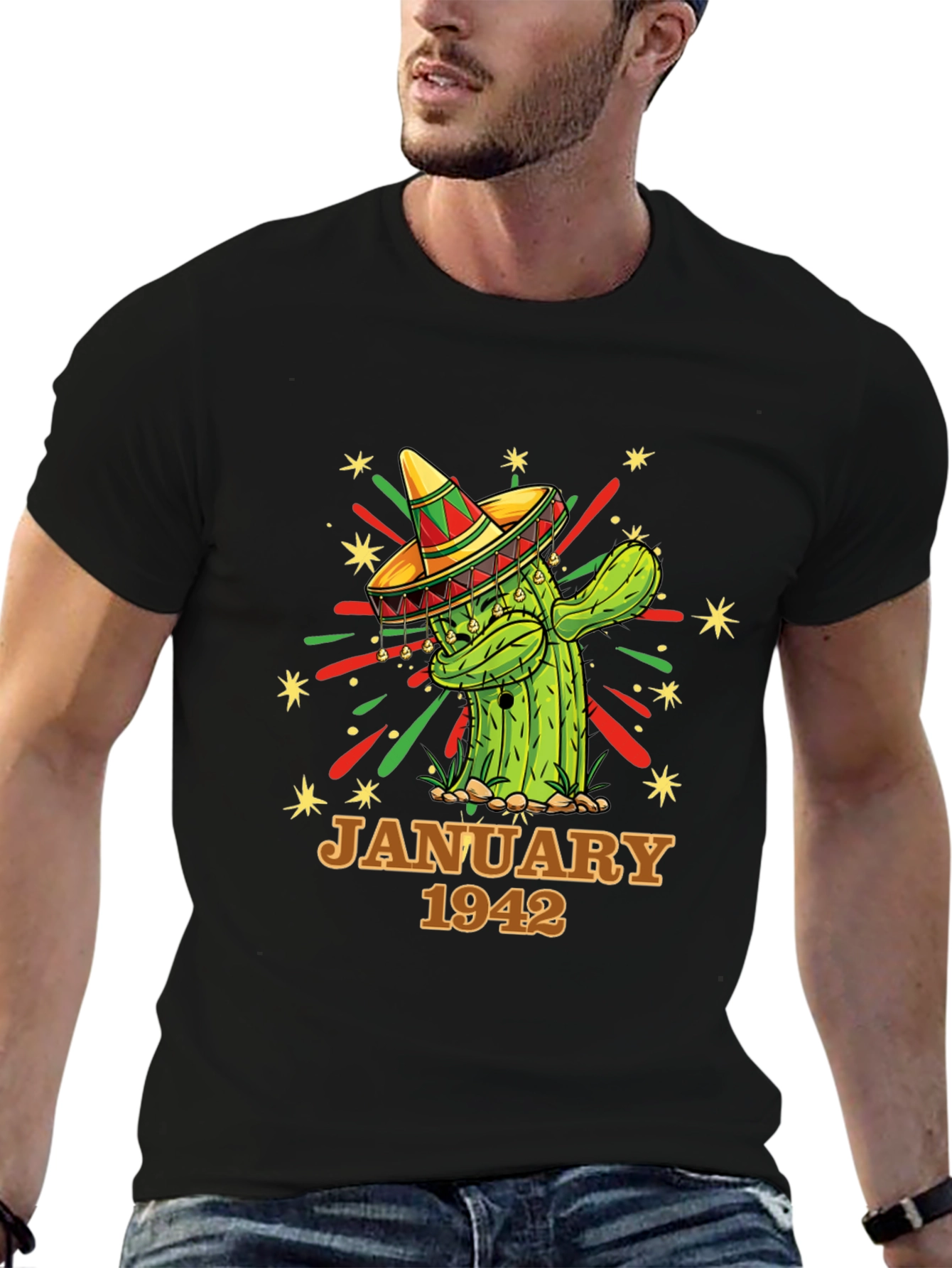 January 1942 Cactus Birthday T-Shirt