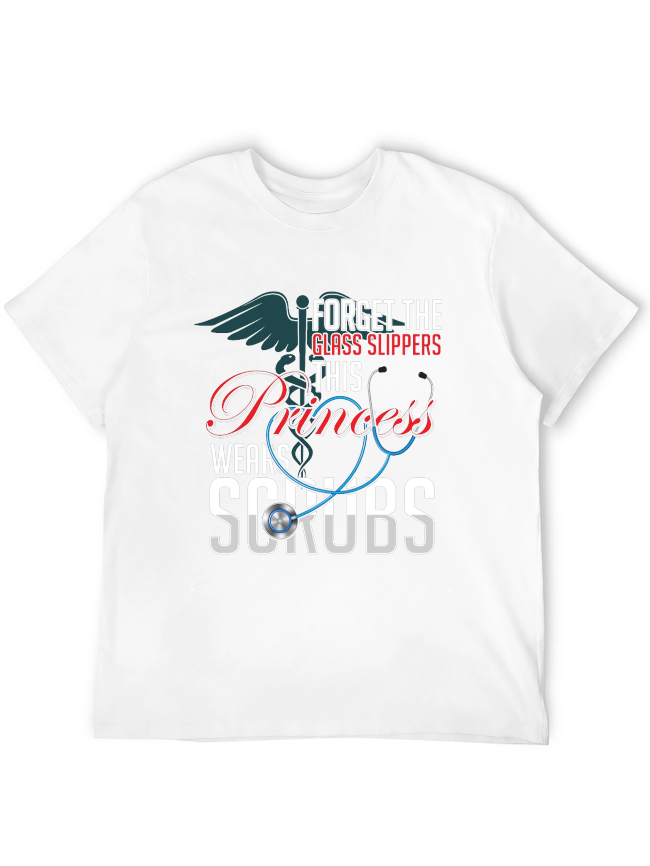 Princess Wears Scrubs T-Shirt: Nurse Apparel