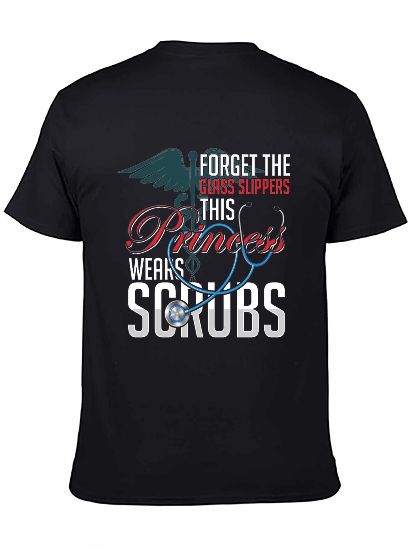 Princess Wears Scrubs T-Shirt: Nurse Apparel