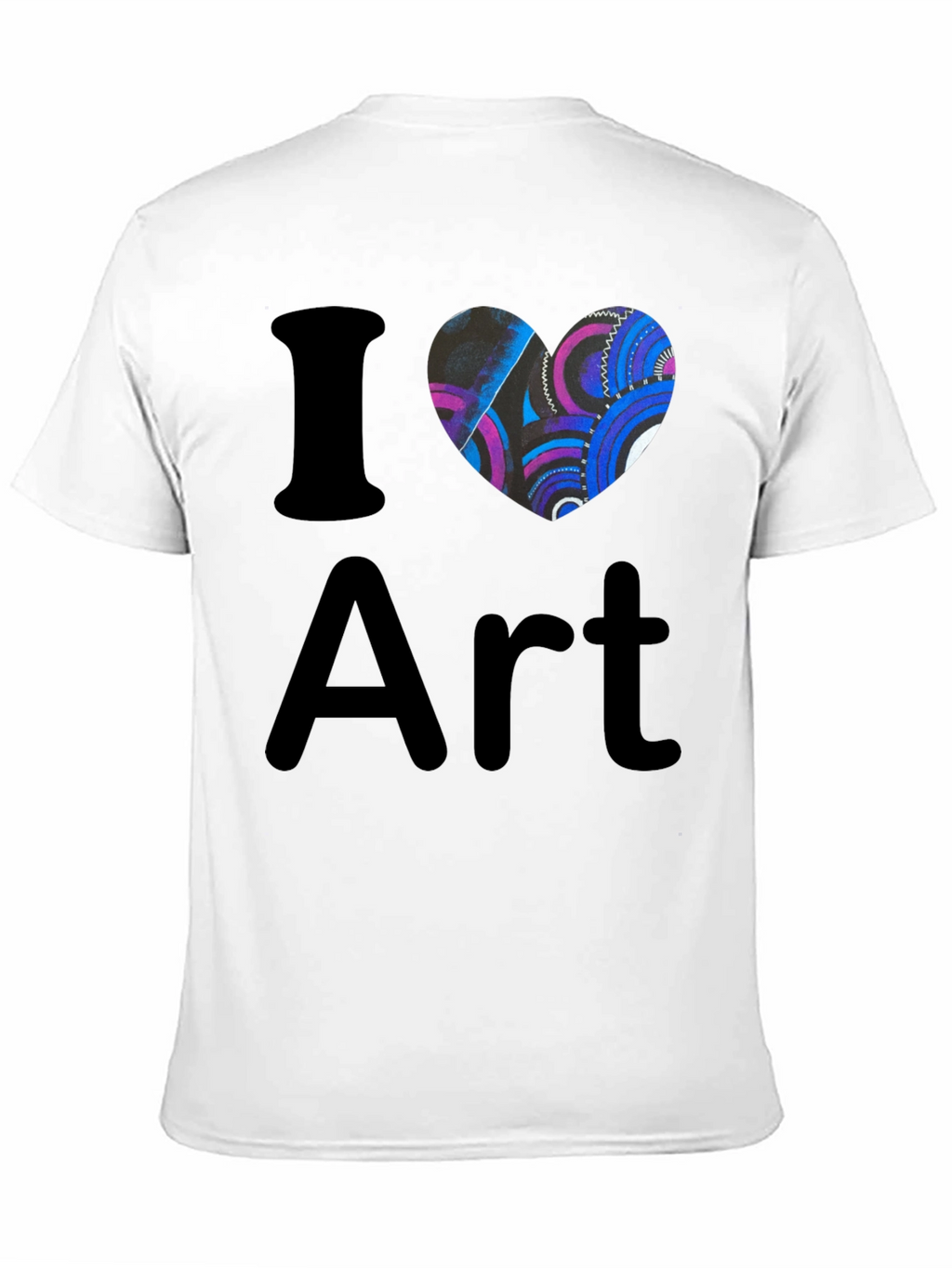 I Heart Art Black T-Shirt Artistic Graphic Tee