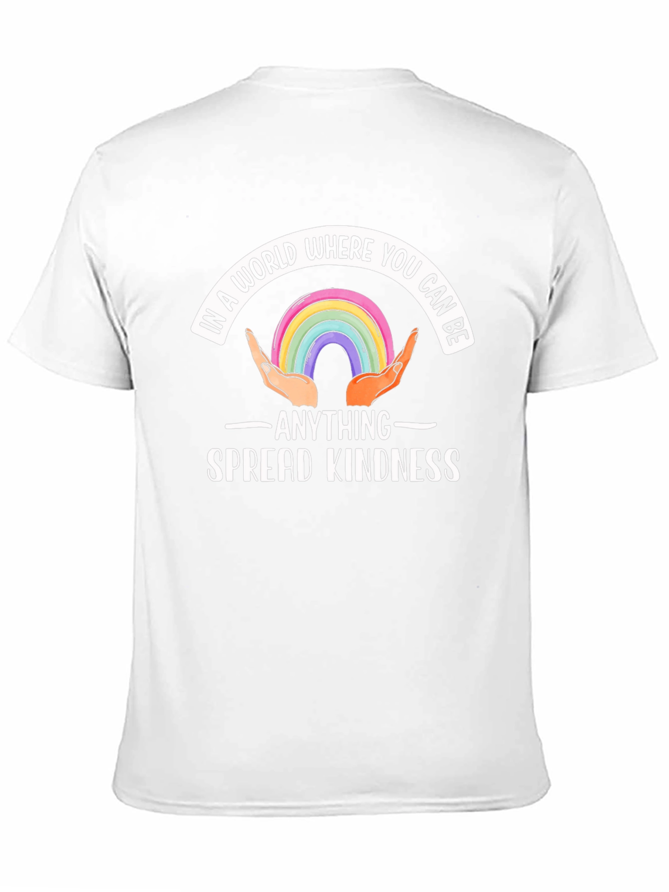 Kindness Rainbow Graphic Tee - Black