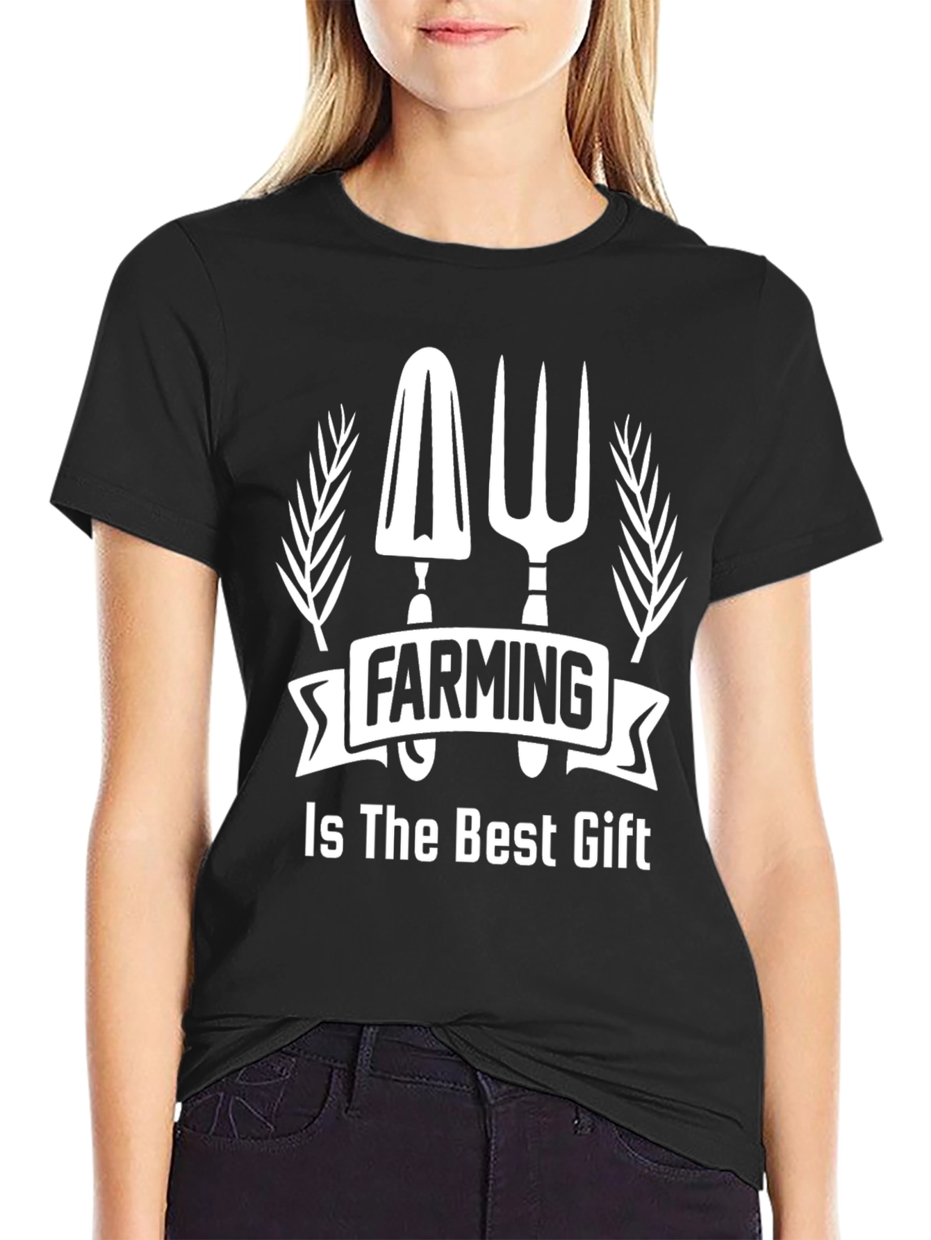 Farming Is The Best Gift Black T-Shirt