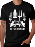 Farming Is The Best Gift Black T-Shirt