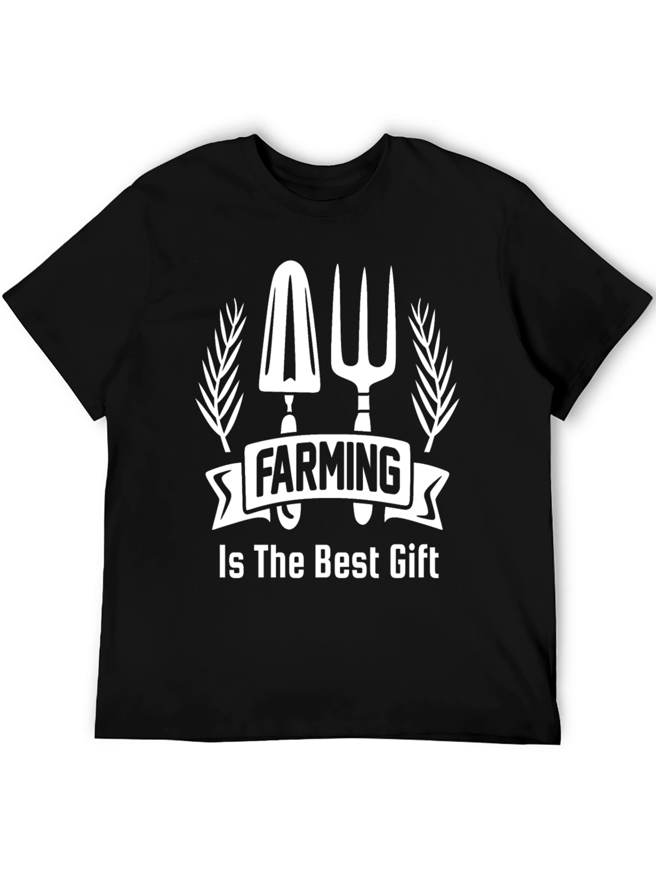 Farming Is The Best Gift Black T-Shirt