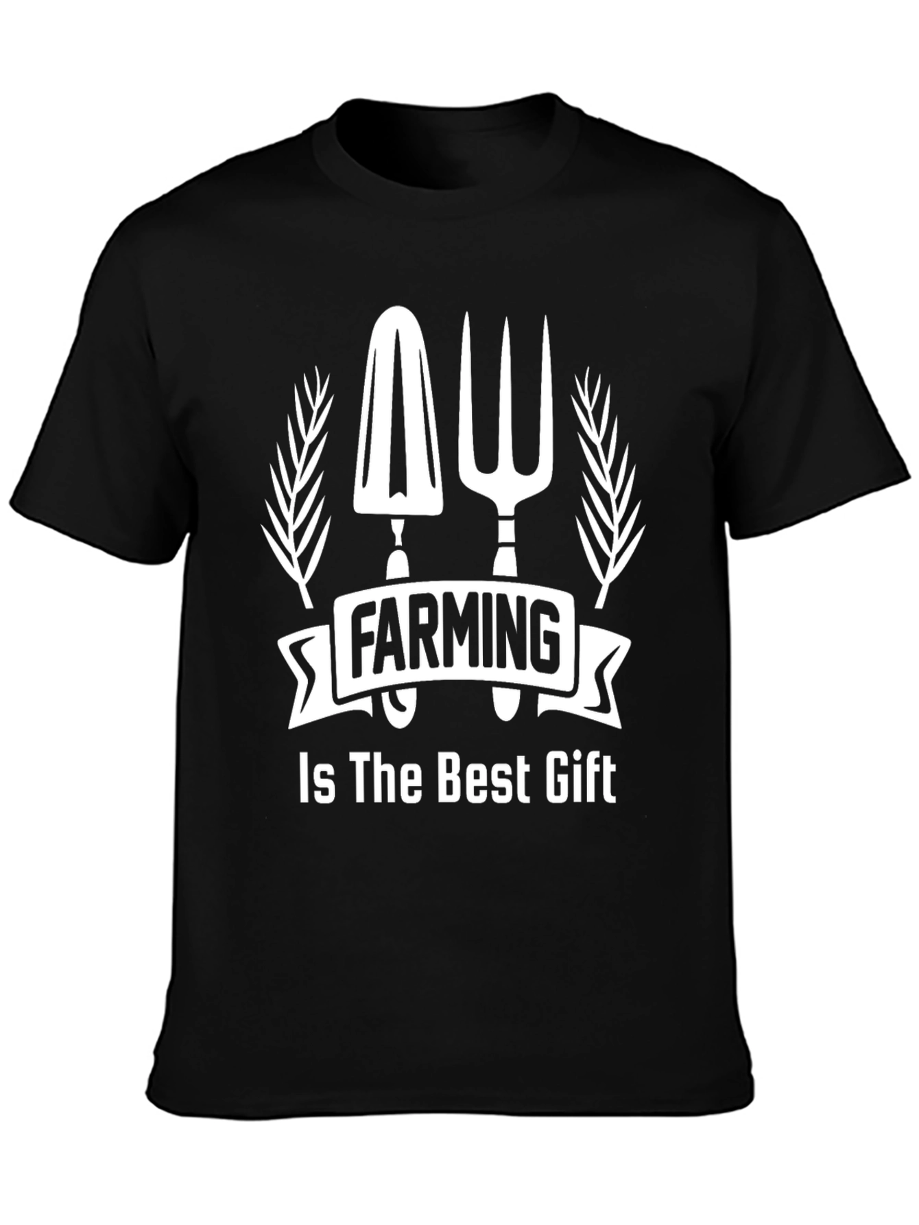 Farming Is The Best Gift Black T-Shirt