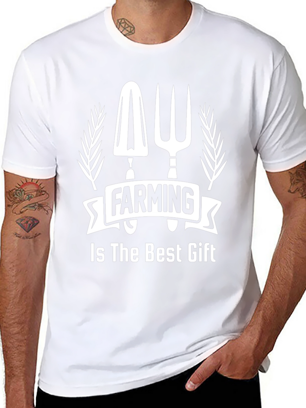 Farming Is The Best Gift Black T-Shirt