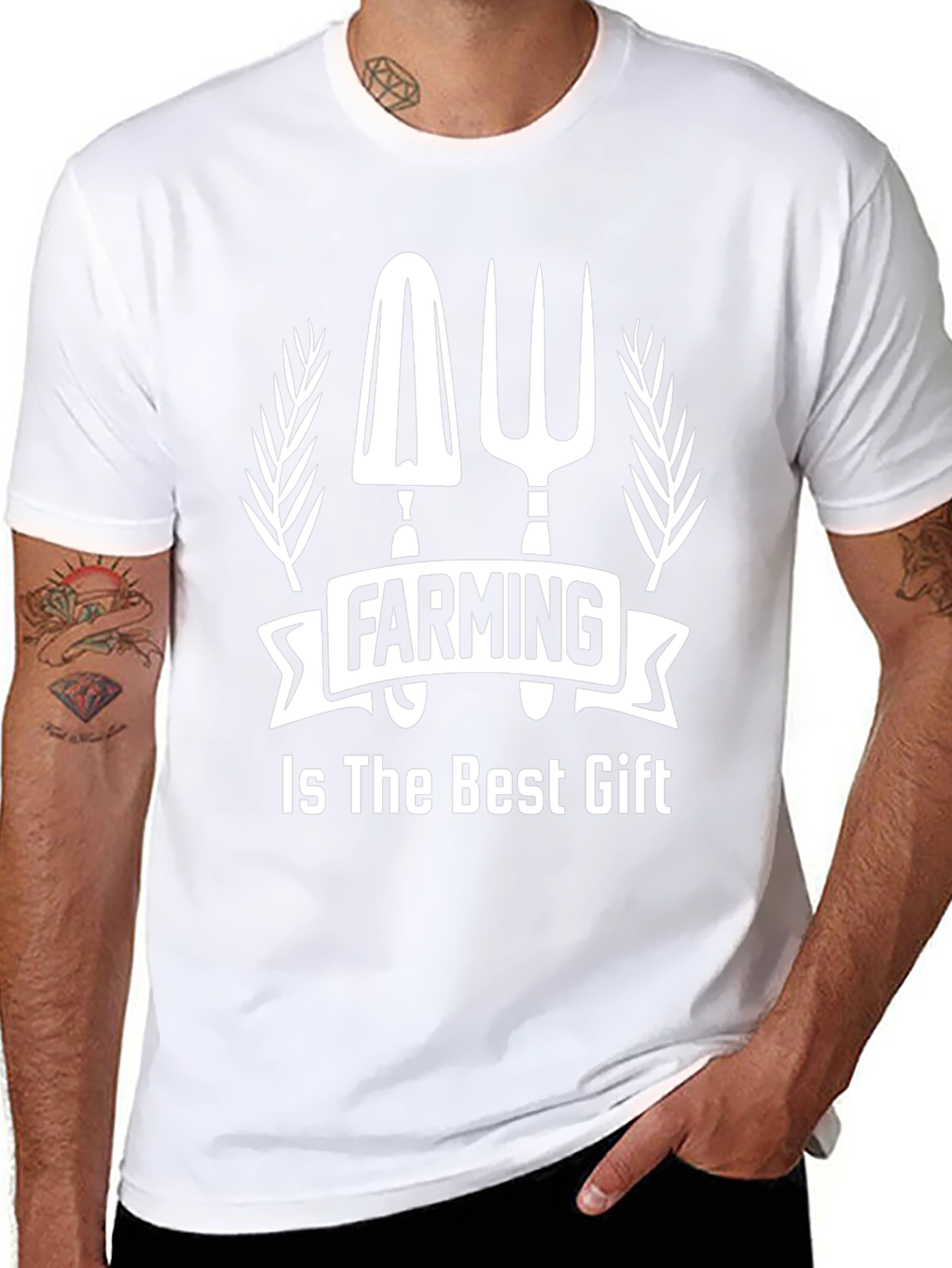 Farming Is The Best Gift Black T-Shirt