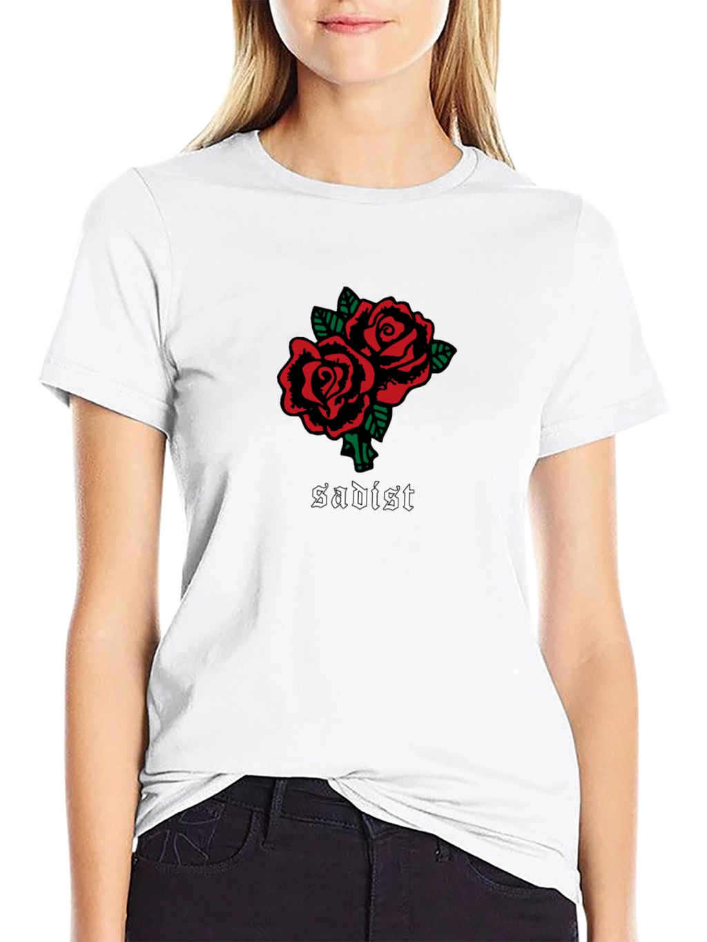 Sadist Rose T-Shirt - Black Unique Design