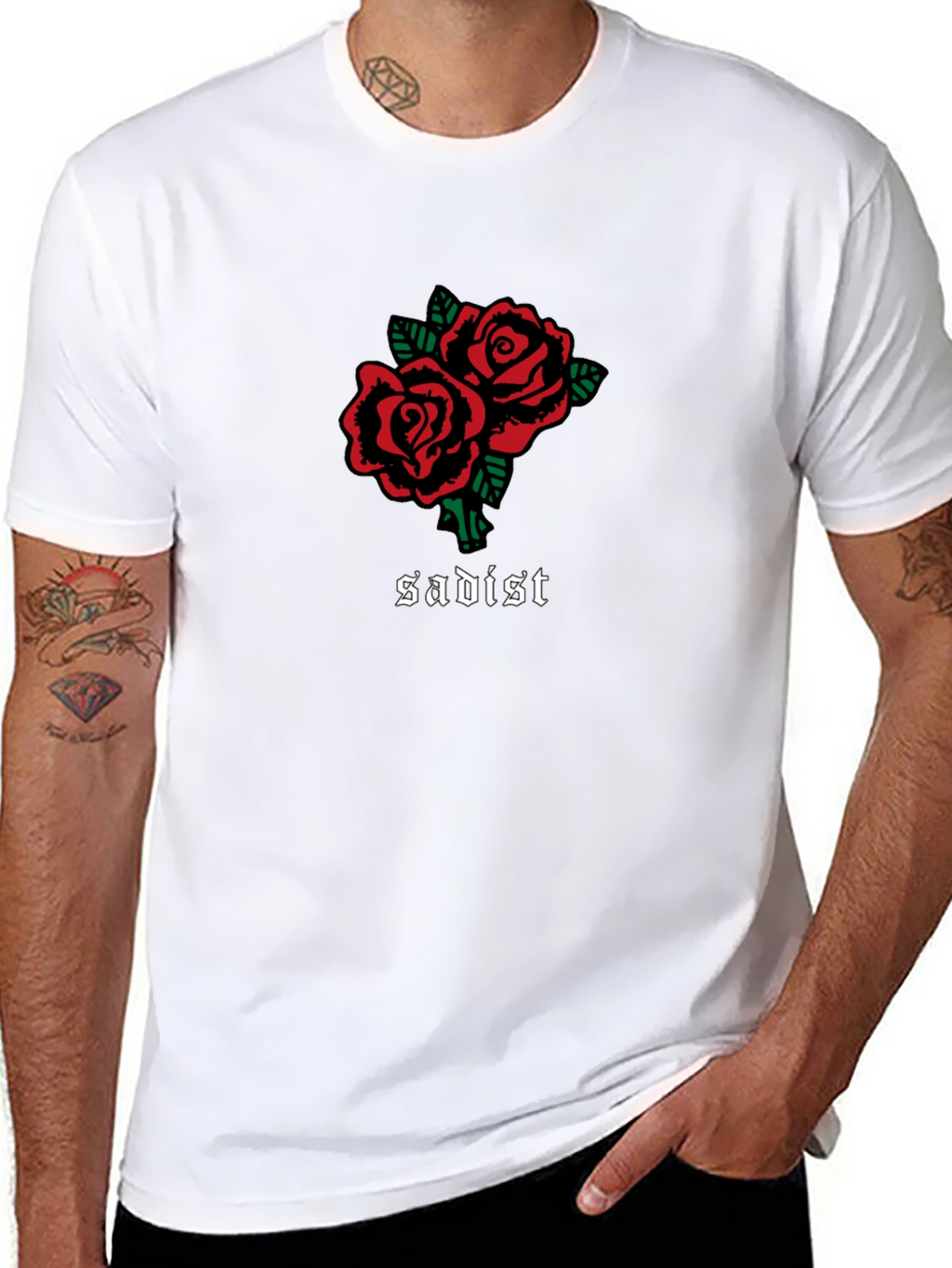 Sadist Rose T-Shirt - Black Unique Design