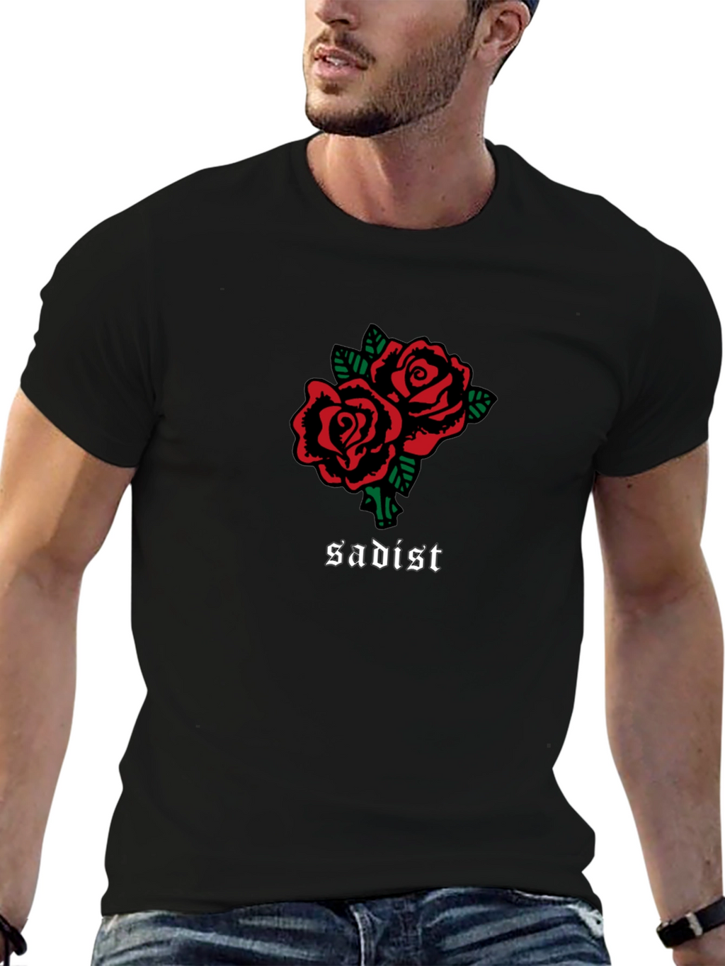 Sadist Rose T-Shirt - Black Unique Design