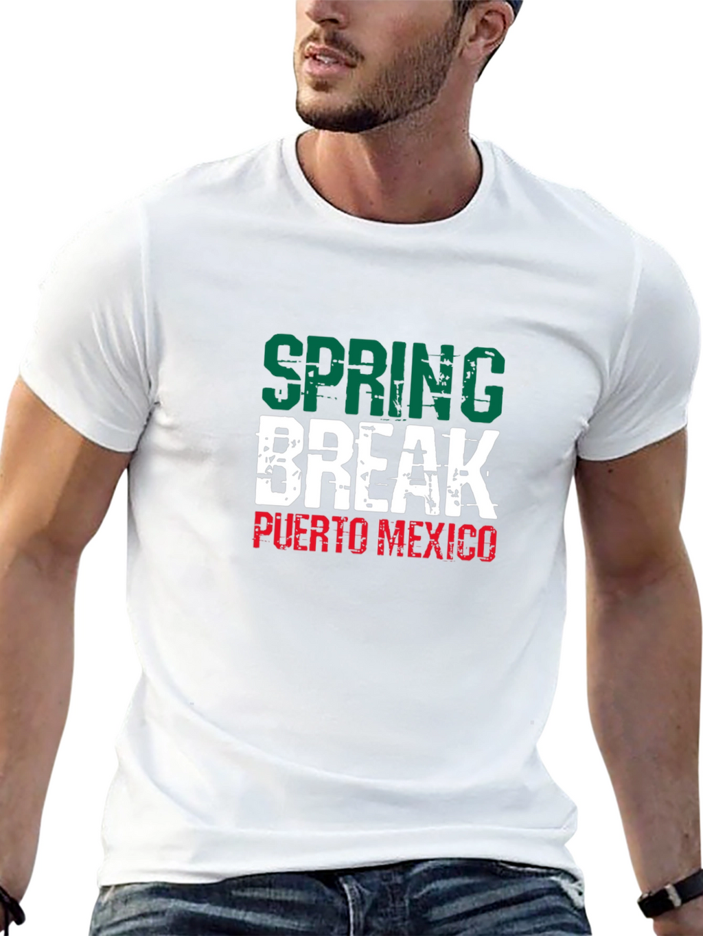 Spring Break Puerto Mexico Graphic T-Shirt