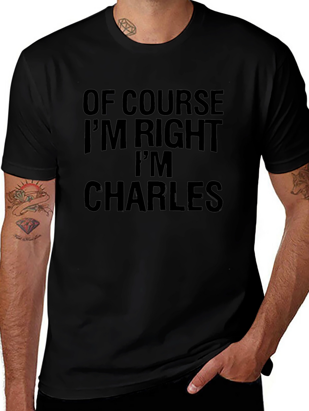 Of Course Im Right Im Charles - Funny T-Shirt