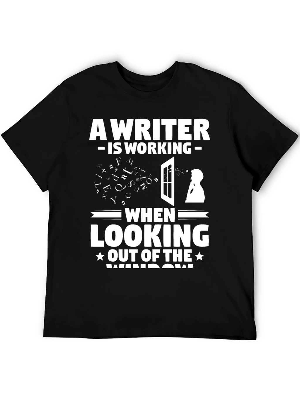 Writer at Work Funny Graphic T-Shirt