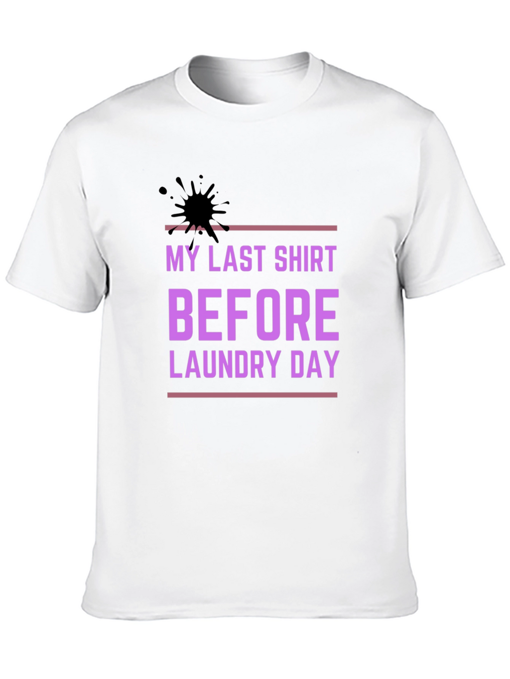 Funny Laundry Day T-Shirt - Stylish Black Cotton Tee