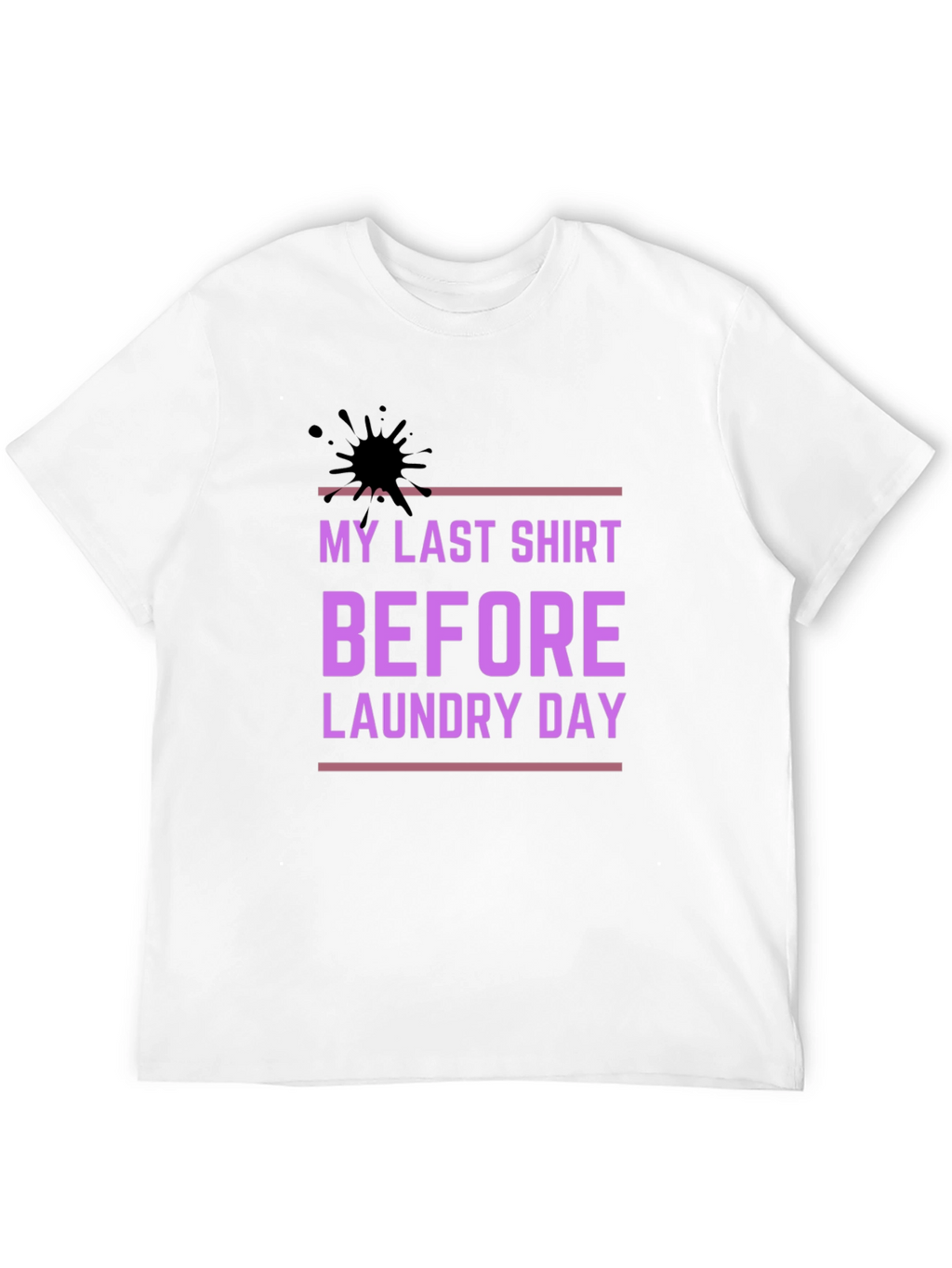 Funny Laundry Day T-Shirt - Stylish Black Cotton Tee