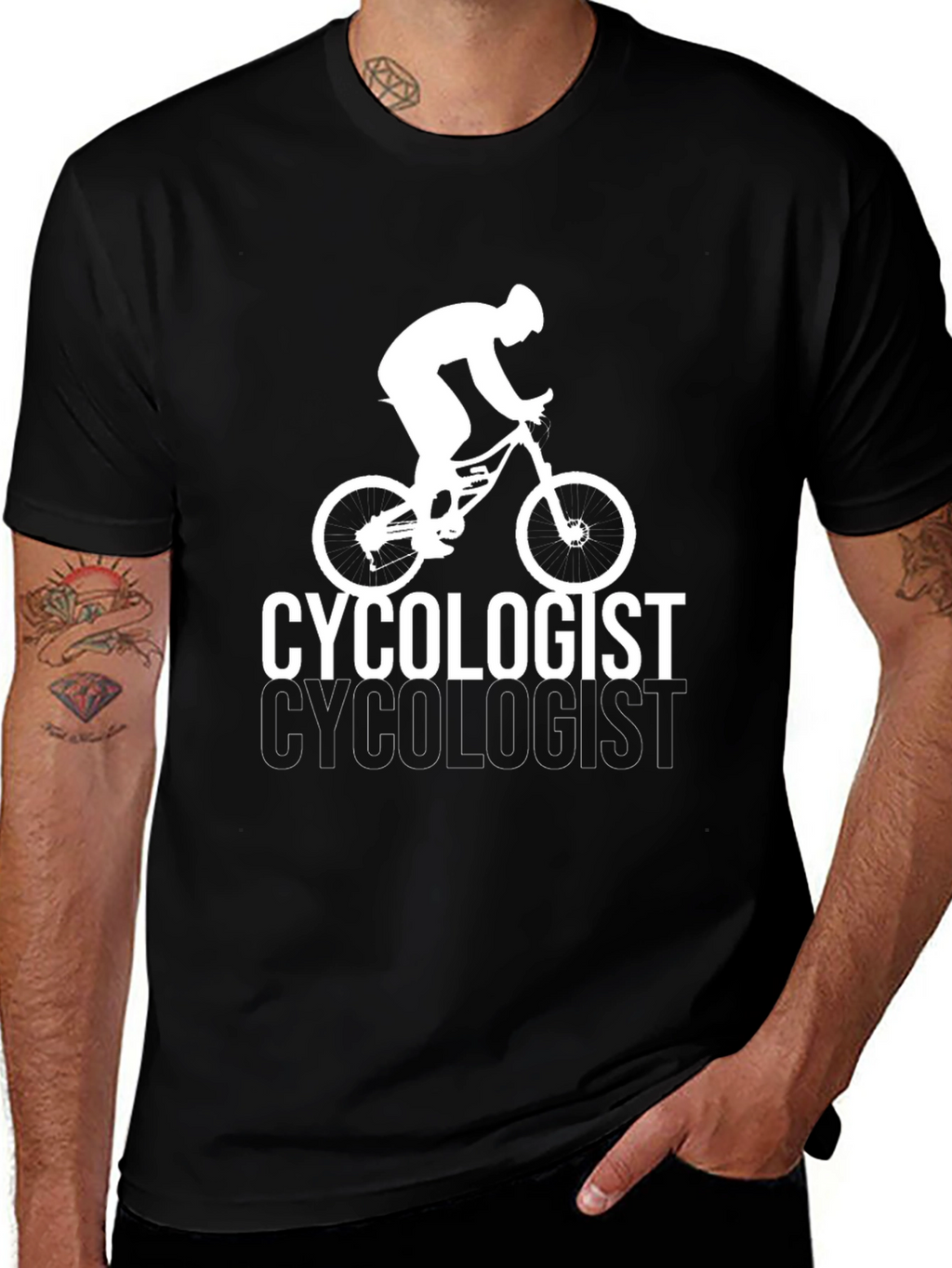 Cycologist Graphic T-Shirt - Black