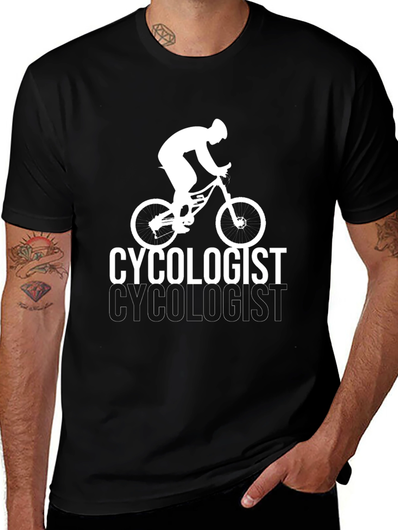 Cycologist Graphic T-Shirt - Black