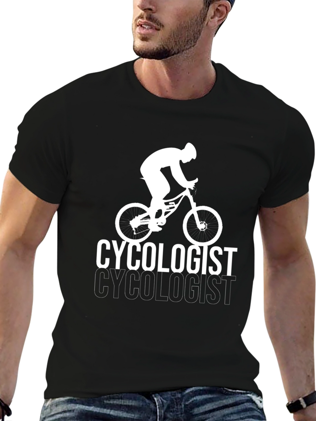Cycologist Graphic T-Shirt - Black