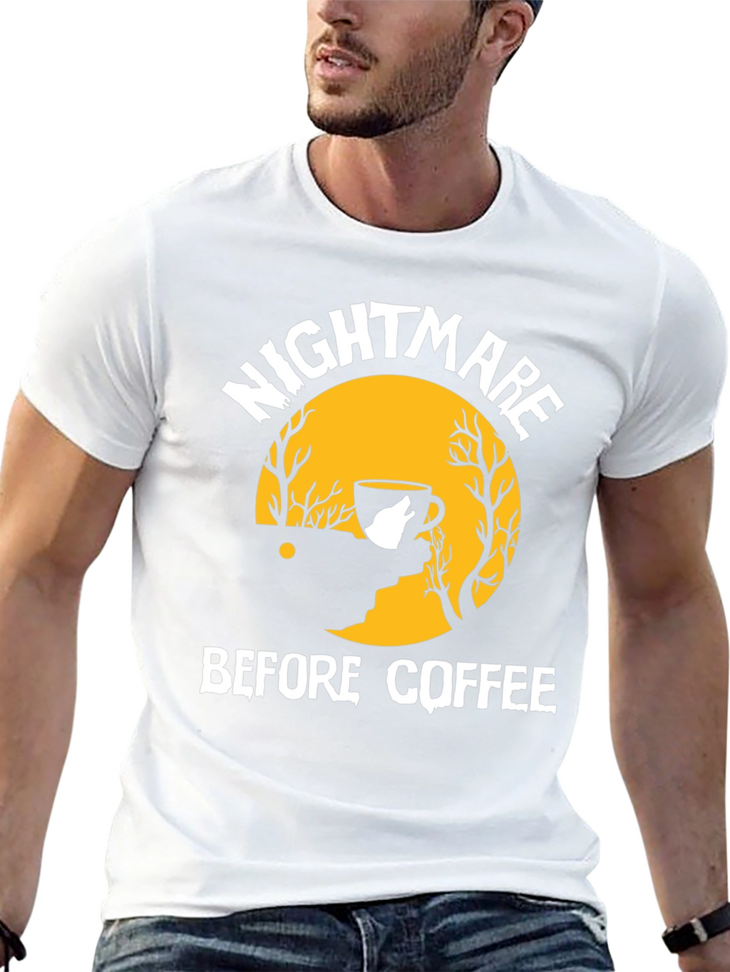 Nightmare Before Coffee Graphic T-Shirt