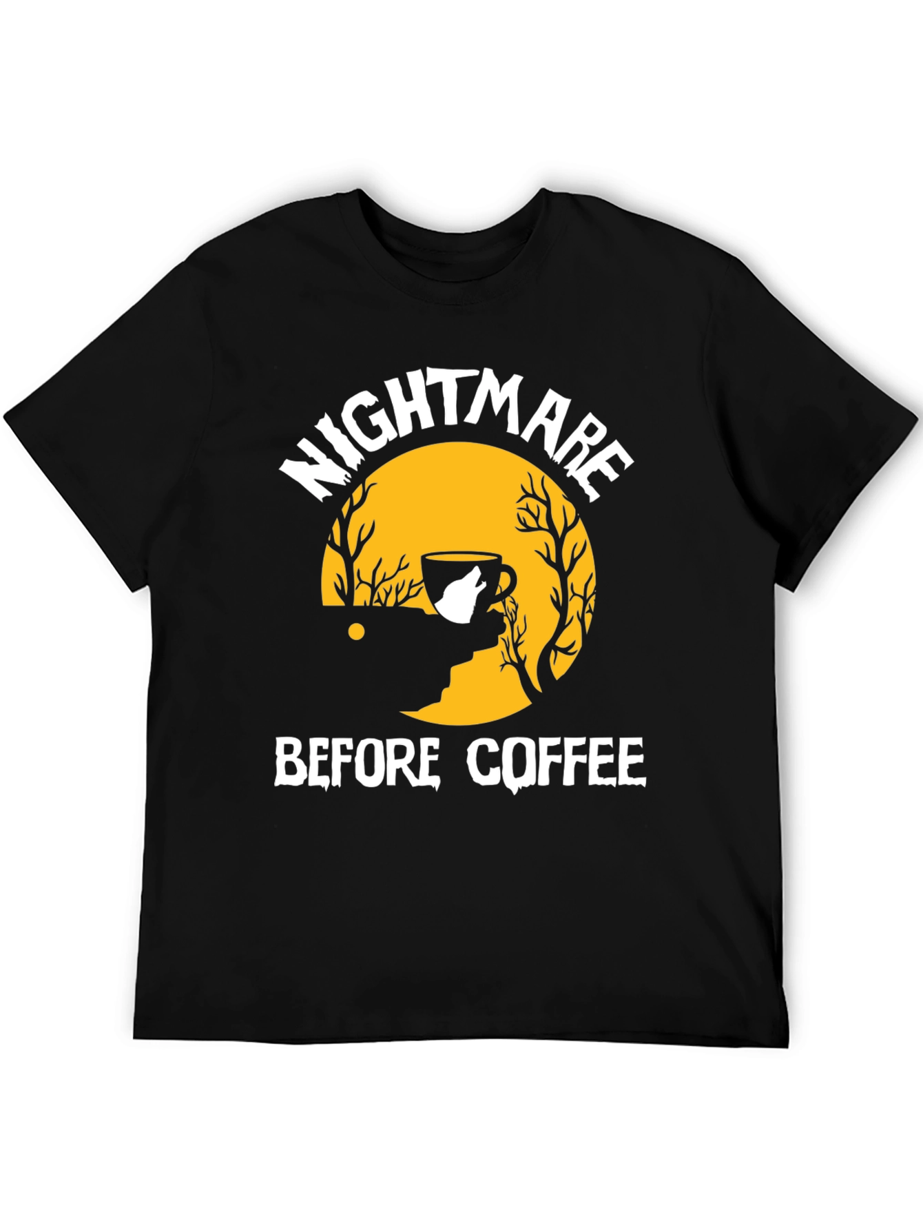 Nightmare Before Coffee Graphic T-Shirt