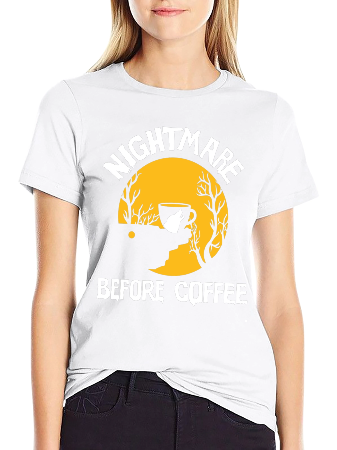 Nightmare Before Coffee Graphic T-Shirt